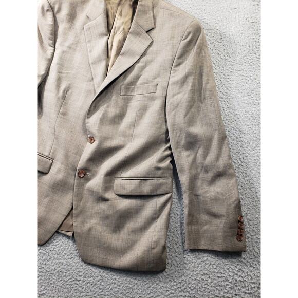 Lauren Ralph Lauren Blazer Men's 42 S Beige 100% Wool Suit Jacket Sport Coat - Picture 3 of 12